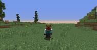 Awkward crouching postion! (Image via Minecraft)